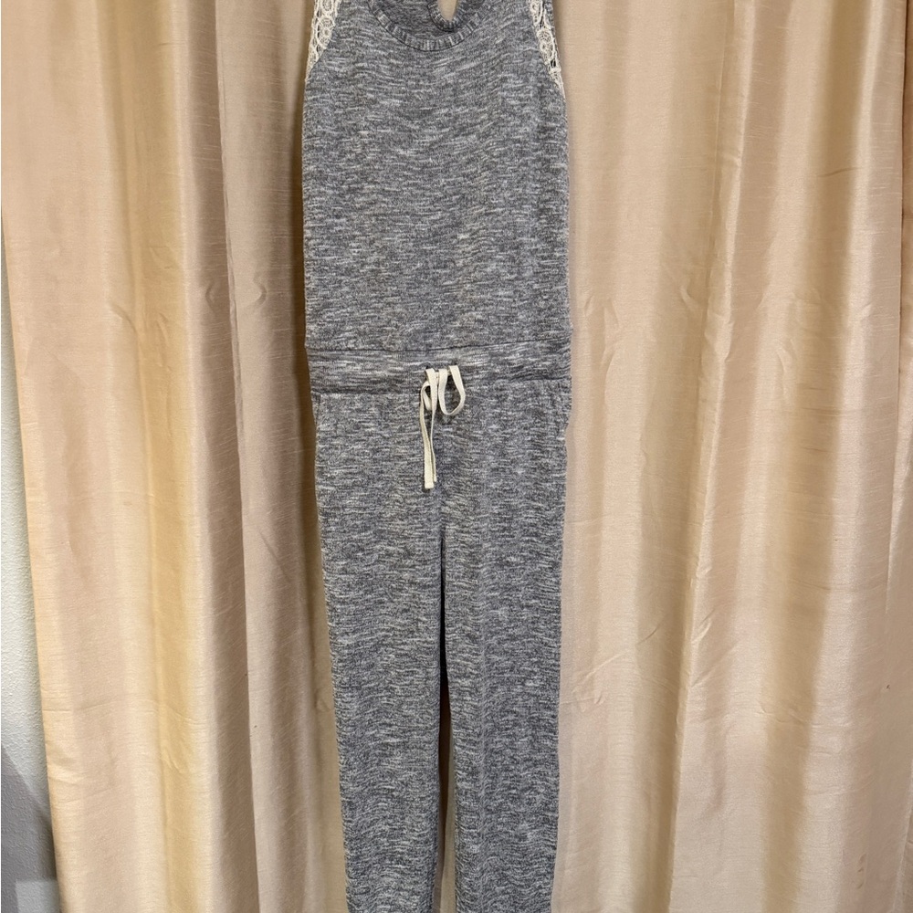 Gray Sleeveless Jumpsuit